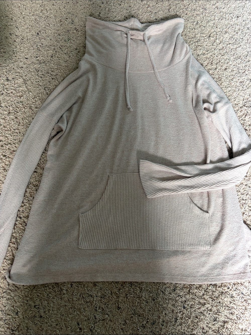 Style & Co. Lightweight Cowl Neck Pullover in Pale Mauve